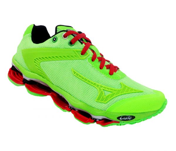 Tênis Mizuno Prophecy Lamborghini Verde Limão e Vermelho