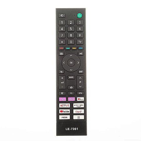 Controle Remoto Para Smart TV Semp Toshiba LE7361