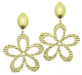 Brinco folheado a ouro, contendo adereço - Cod: BS2471