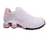 Tênis Nike Shox NZ Branco e Rosa MOD:10784