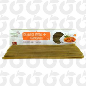 Spaghetti Verde de Quinoa e Amaranto 300 Gramas Reserva Mundi