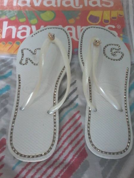 havaiana com strass slim