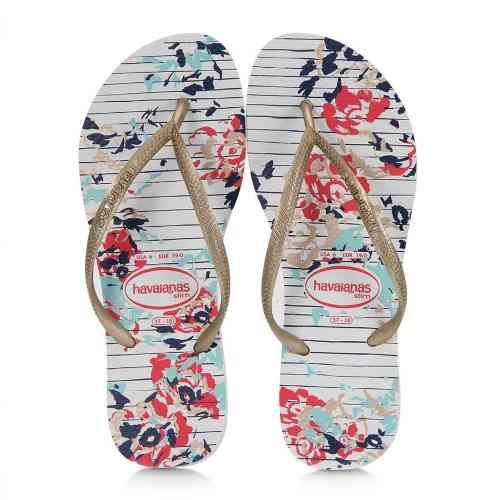 Chinelo Havaianas Slim Fashion Branca Tam: 33/34