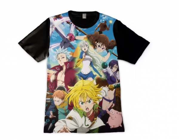 Camisas De Animes 7 Pecados - Nanatsu No Taizai Full Estampa