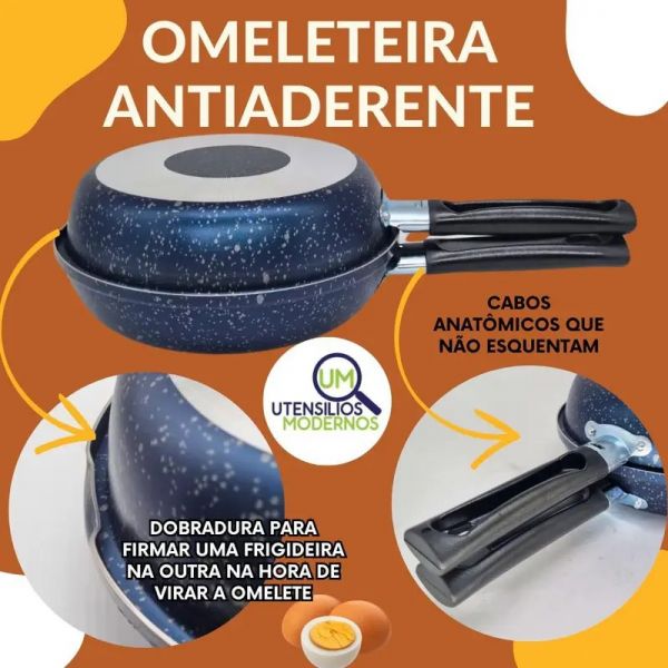 353018.Omeleteira Calore 18 Azul Stone Alegrete