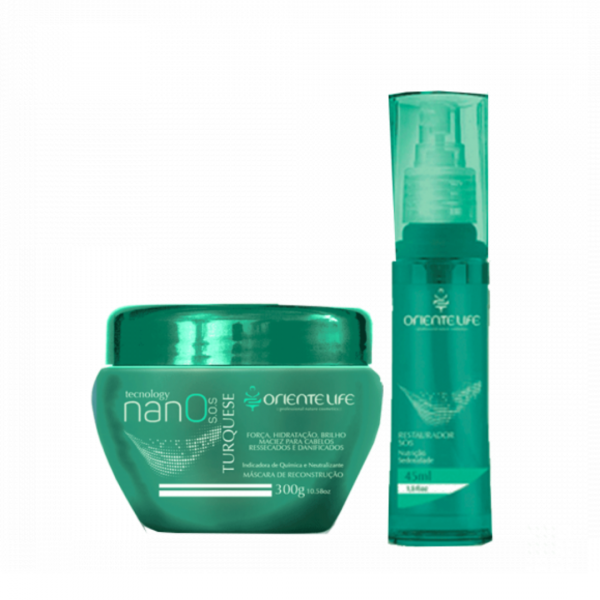 Kit Reconstrução Turquese, kit Nano SOS