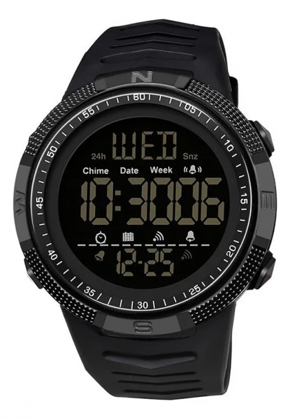 Relógio SANDA 6014 ORIGINAL militar Masculino Esportivo À Prova D'água cor Preto