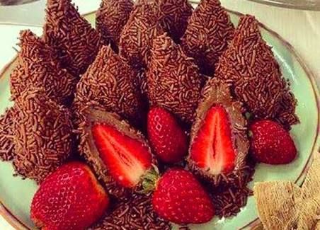 Coxinha de chocolate