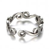 Anéis Grossos cuff Anel Vintage