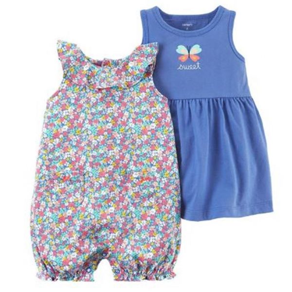 FB0912- KIT ROMPER E VESTIDO CARTER'S 12M (9-12meses)