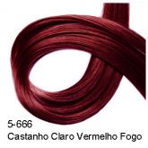 Coloração Felithi 5-666 Castanho Claro Vermelho Fogo