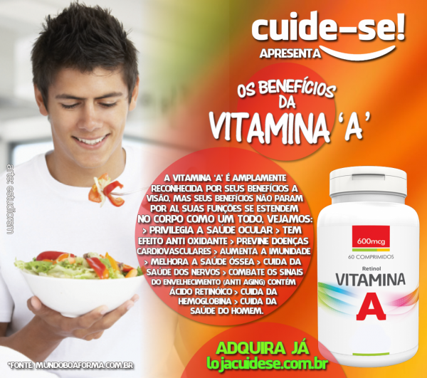 VITAMINA A 600mcg - 60 COMPRIMIDOS (retinol)