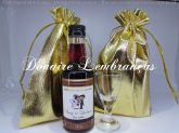 Kit Mini Vinho com tacinha de vidro e sacolinha