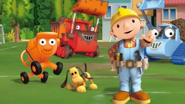 Bob o Construtor convite cartaz animado em vídeo