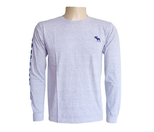 Camisa Abercrombie Manga longa Cinza