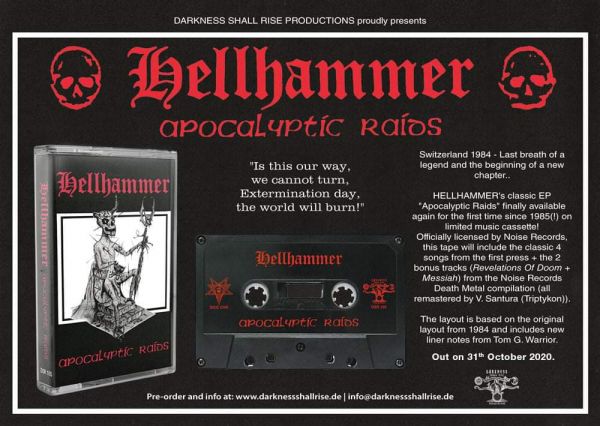 Hellhammer - Apocalyptic Raids (Cassete)