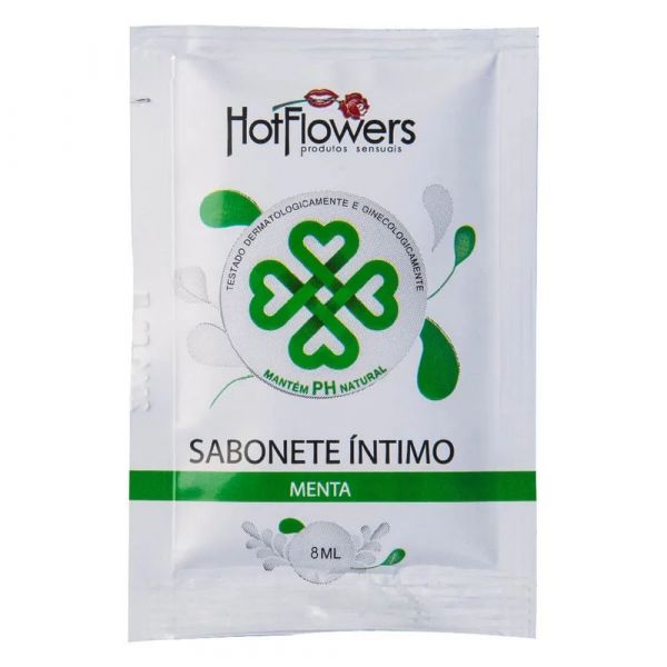 SABONETE ÍNTIMO MENTA SACHÊ 8 ML HOT FLOWERS