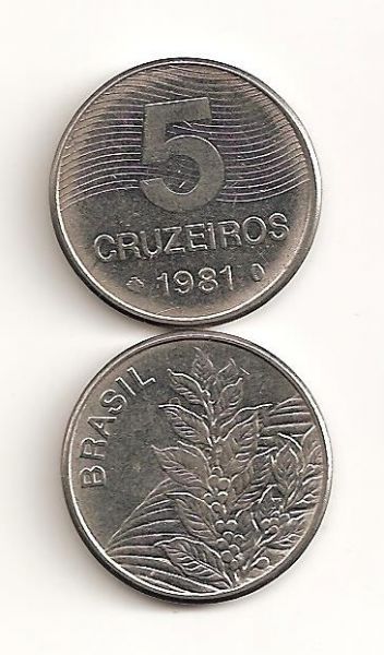 V350 - 5 cruzeiro 1981 - Café