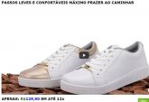 Tênis Casual Feminino Branco, Selten 4030 Solado Confort Borracha