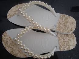 HAVAIANAS DECORADAS COM  PÉROLAS