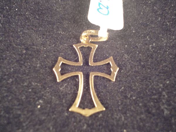 Pingente Cruz ouro 18k