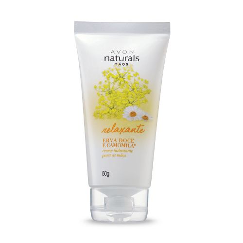 Creme Hidratante para as mãos relaxante camomila e erva doce