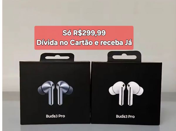 Fones de Ouvido Buds R$179,99 - Sistems Sem Fio com Estojo de Carregamento, Bluetooth 5.0, Branco.