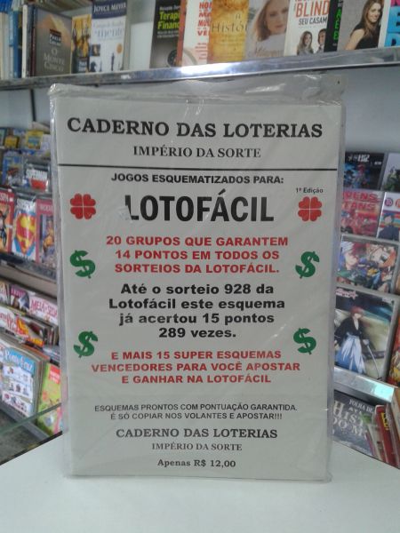CADERNO DAS LOTERIAS LOTOFACIL PACOTE ESPECIAL 2 EM PROMOÇAO