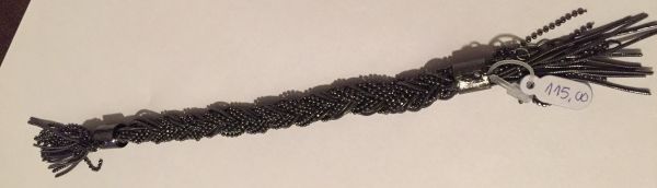 Pulseira Trançada Ródio Negro