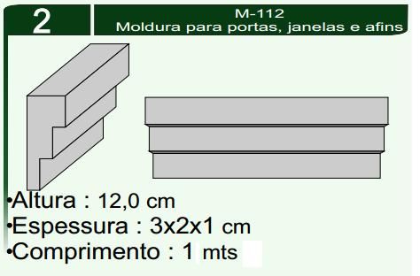 Molduras para portas janelas muros e afins