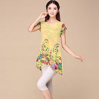 Moda Luxo: Blusa Chifon, de Ótima Qualidade. Frete Grátis.