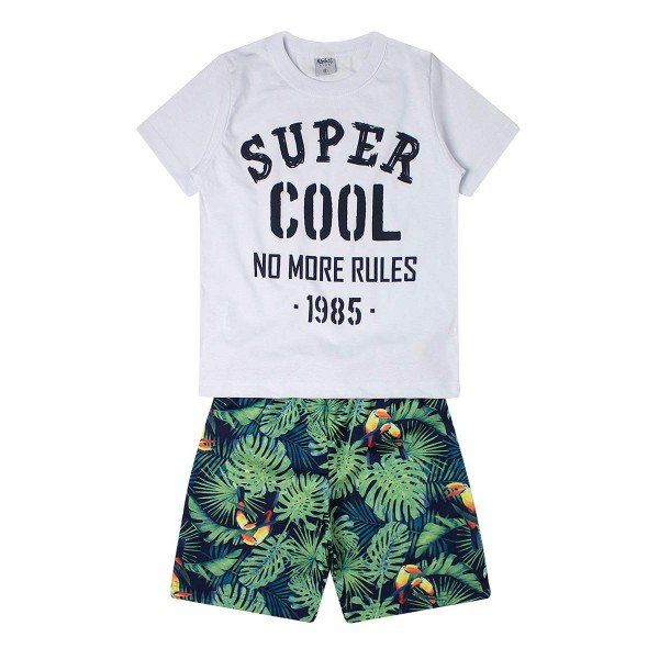 CONJUNTO INFANTIL BRANCO TUCANOS
