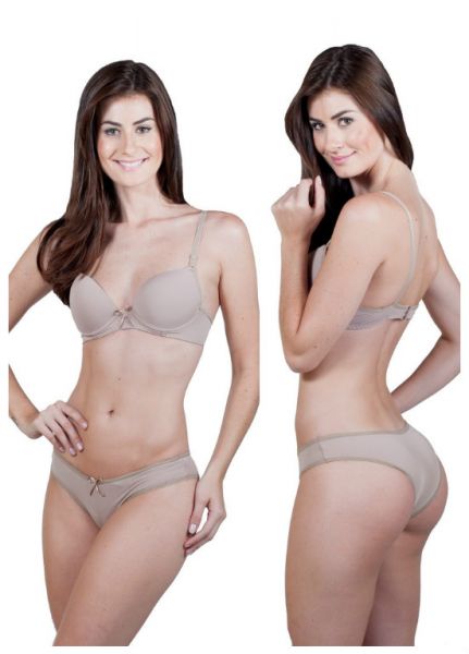 Conjunto de Lingerie Básico em Microfibra