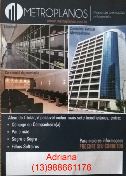METROPLANOS - Serviço Funerário com Cremação Cobre os Dois (único na região)