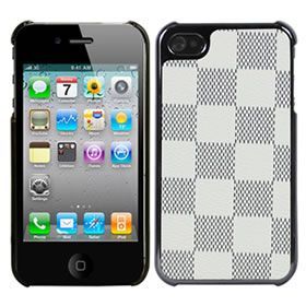 CASE XADREZ CINZA STYLE PARA IPHONE 4 E 4S