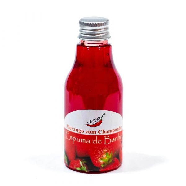 ESPUMA PARA BANHO DE MORANGO COM CHAMPANHE 80ML CHILLIES