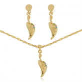 Conjunto de gargantilha e brinco
