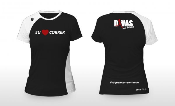 Blusa Feminina Baby Look "Eu Amo Correr"