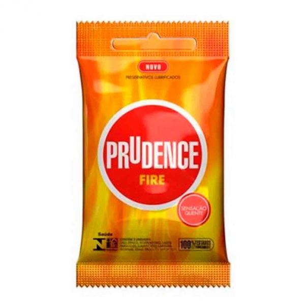 Preservativo Fire Com 3 Unidades Prudence