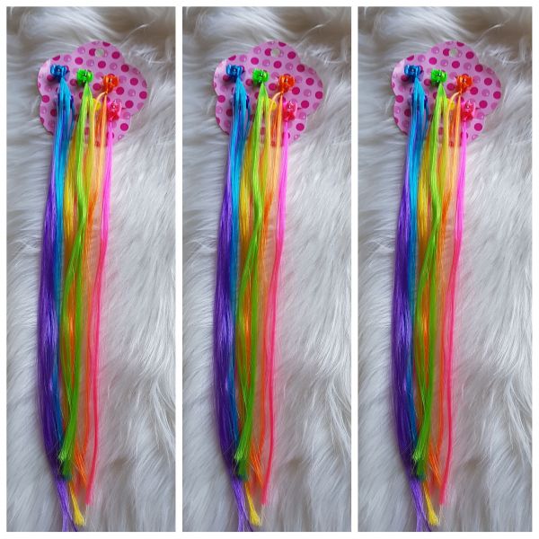 Aplique mechas coloridas