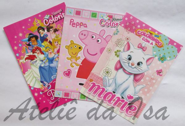 Revistinha de Colorir com giz de cera