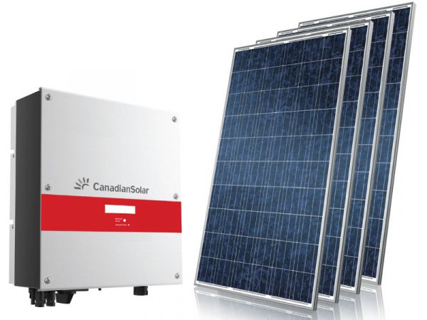 GERADOR DE ENERGIA SOLAR S/ ESTRUTURA CENTRIUM ENERGY GEF-1980CS0S 1,98KWP MONO 220V PAINEL CANADIAN