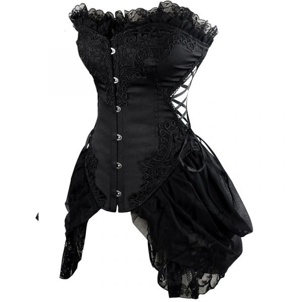 Corset Overbust Renda Aço RF21