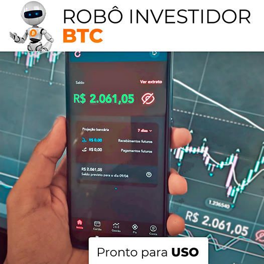 Robô Bitcoin, 100% Automatico Com Robô BTC
