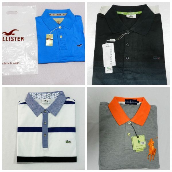 Camisa Polo Lacoste Tommy Ralph Lauren Hollister kit 20 pçs