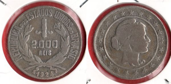 MAG P710-2 2000 réis 1924 (tir. 9.147.000)