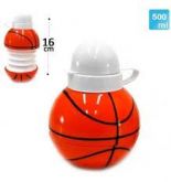 Garrafa Squeeze De Plástico Bola De Basquete 500ml