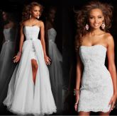 Vestido de Noiva c/  Saia Destacável
