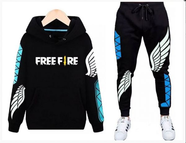 CONJUNTO DE MOLETOM FREE FIRE ANGELICAL (14 AO PP )