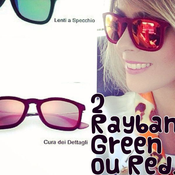 Oculos Erika vermelho quadrado